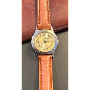 Women's Silver Tone 22mm LTD Watch, Gold Tone Face
